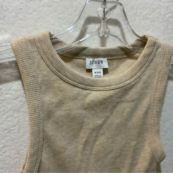 J. Crew High-Neck Ribbed Tank Top Size XXS - Picture 2 of 5
